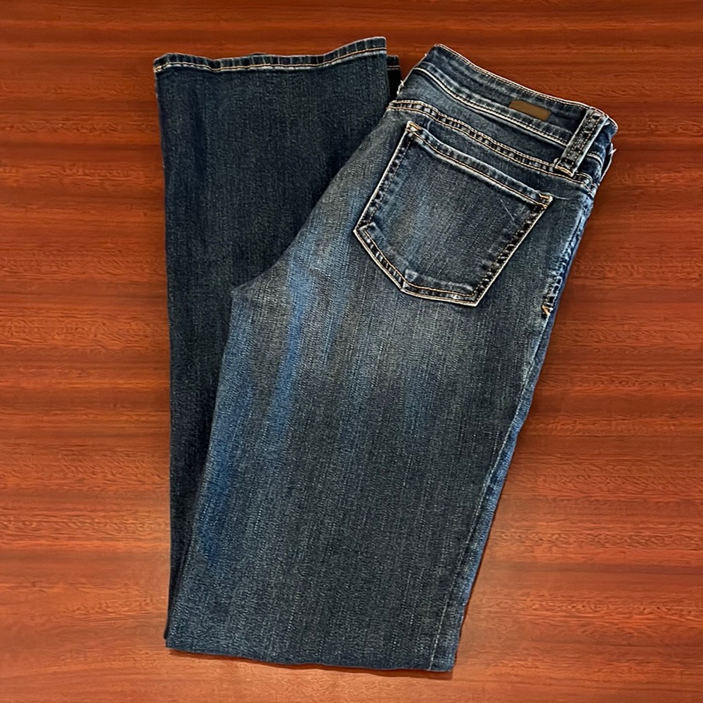 Classic Women's Dark Blue Straight-Leg Jeans